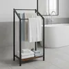 Relaxdays Handdoekrek met opbergruimte, hoogte x breedte x Productafbeelding-voorbeeld 2