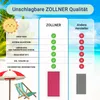 Strandtuch XXL aus Baumwolle, 100x200 cm, pink mit Produktbild-Vorschau 6