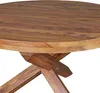 Designový jídelní stůl kulatý Ø 120 cm x 75 cm Sheesham Náhled obrázku produktu 3