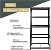 deluxe4home® Scaffalatura per carichi pesanti 40x90x180 cm Anteprima dell’immagine prodotto 8