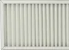 Close-up view of a pleated air filter with a white frame. Produktbild-Vorschau