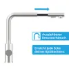 Bächlein Küchenarmatur 360 Grad schwenkbar - gebürsteter Produktbild-Vorschau 4