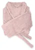 Eleganzzz Teddy Rippfleece Bademantel – hellrosa - L Produktbild-Vorschau 4