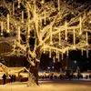 192 LED Meteorschauer Lichterkette Meteor Eiszapfen Lichter Produktbild-Vorschau 1