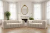 Sofaset Designersofa SOLVIE 2-3 in Stoff Tiffani Beige Produktbild-Vorschau 1