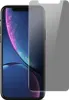 A privacy screen protector is shown placed over an iPhone. Produktbild-Vorschau