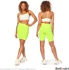 Bellivalini Neon Leggings Damen High Waist Kurz, Knallige Produktbild-Vorschau 2