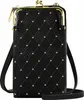 Avizar, Smartphone-Schultertasche mit Rautenmuster, Schwarz Produktbild-Vorschau 1
