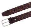 Vanzetti Pelle cintura Braided Men's Belt 35 mm W90 Anteprima dell’immagine prodotto 2