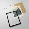 Gerahmtes Poster - Schwarzer Rahmen - Schnee Fichten Wald - Produktbild-Vorschau 4
