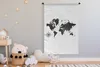 MuchoWow® Wandteppich Wandbehang Weltkarte - Bronze - Produktbild-Vorschau 2