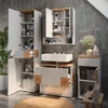Vicco Badmöbel-Set Eden, 4 Teile, Weiß/Artisan-Eiche Produktbild-Vorschau 4