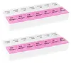 2x WELLGRO® Tablettenbox für 7 Tage - je 2 Fächer pro Tag, Produktbild-Vorschau 3