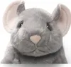 A close-up of a gray plush chinchilla toy against a white background. Produktbild-Vorschau