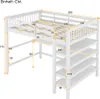okwish Dětská postel 140 x 200 Patrová postel s úložnými Náhled obrázku produktu 3
