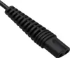 A close-up shot of a black power plug with a ribbed grip. Náhľad obrázku produktu