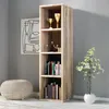 CASARIA® Étagère de rangement 4 niveaux Bibliothèque chêne Voir les images du produit 2