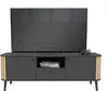Pure TV Tisch 2 Türen, 1 Schublade, 1 Ablage grau,Eiche Produktbild-Vorschau 8