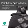 Biancheria da letto in flanella fine nera (ornamento) 2 Anteprima dell’immagine prodotto 6