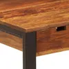 vidaXL Stôl 110 x 55 x 78 cm masívne drevo akácie a oceľ Náhľad obrázku produktu 4