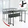 Klappschreibtisch / Beistelltisch Maclean schwarz fahrbar Produktbild-Vorschau 5