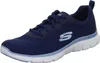 A single blue Skechers shoe is shown against a white background. Voir les images du produit