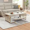 A living room scene with a couch and a coffee table. Produktbild-Vorschau