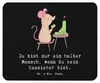 Mr. & Mrs. Panda Mousepad Kassierer Herz - Schwarz - Produktbild-Vorschau 1