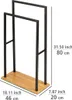 WENKO Stand Handtuch Ständer Badetuch Halter Freistehend Produktbild-Vorschau 4