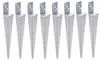 Set Pfostenträger 60x600 mm Einschlaghülse L-Form Produktbild-Vorschau 1