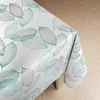 Wachstuchtischdecke 140x90 cm - Blaue Blätter - Produktbild-Vorschau 1