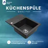 VBChome Granitspüle 59 x 44 cm Schwarz Einzelbecken Produktbild-Vorschau 3
