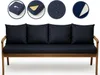 Cuscini per panchina da giardino Blu scuro| Seduta 170x60x7 Anteprima dell’immagine prodotto 7