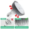 Comparison of two LED grow light bulbs, highlighting heat dissipation features. Produktbild-Vorschau