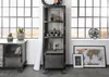 MASSIVMOEBEL24 | Vitrine 60x40 Manguier laqué Gris HEAVY Voir les images du produit 3