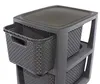 Commode en rotin - 3 paniers anthracite Voir les images du produit 4