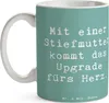 Mr. & Mrs. Panda Tasse Spruch Herz Stiefmutter - Produktbild-Vorschau 3