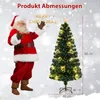 COSTWAY Umělý vánoční stromek 180 cm s hvězdou, 36 teplých Náhled obrázku produktu 3