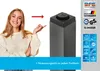 A woman pointing to a table leg with adjustable height. Produktbild-Vorschau