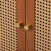 okwish Sideboard mit 3 Rattan verzierten Türen Kommode Produktbild-Vorschau 9