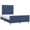 Bettgestell ohne Matratze Blau 120x190 cm Stoff Produktbild-Vorschau 1