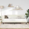 vidaXL Rohový rám postele s čelom krémový 90 cm x 200 cm Náhľad obrázku produktu 3