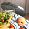 Glasschale mit Deckel groß 4,4L Salatschale Borosilikatglas Produktbild-Vorschau 4