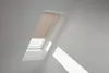 VELUX Sichtschutzrollo nougat uni manuell Rahmen aluminium Produktbild-Vorschau 1