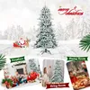 KOMFOTTEU Sztuczna choinka 210 cm, choinka z płatkiem Podgląd zdjęcia produktu 5