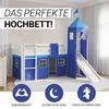 Lit superposes enfants Jouez lit Pin massif toboggan tour Voir les images du produit 13