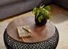 FineBuy Couchtisch Mango Massivholz Metall Schwarz 60x60x45 Produktbild-Vorschau 4