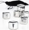 Edelstahl- Eiswürfel-Set - 6 Stück - im Beutel - Produktbild-Vorschau 1