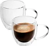 Intirilife 2x Doppelwandiges Thermo Glas Set in 200 - 250ml Produktbild-Vorschau 1
