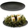 Deko-Teller 47 cm 2er Set in schwarz für drinnen & draußen Produktbild-Vorschau 1